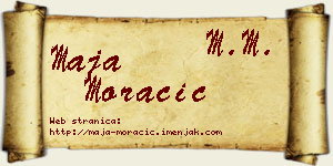 Maja Moračić vizit kartica